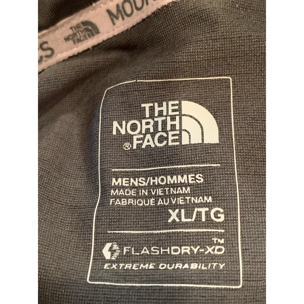 The North Face 1/4 Zip Grey/Black Pullover Flash Dry XD MEN's XL
